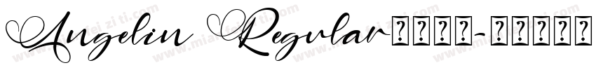 Angelin Regular字体下载字体转换